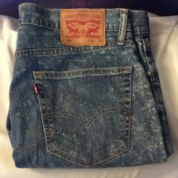 511 Levi’s paint splattered jeans - Picture 2 of 3